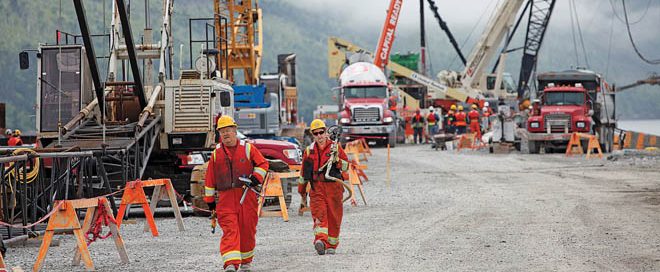 Multi-disciplined activity at Vale Long Harbour Processing Plant Site